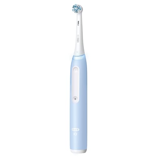 Oral-B Rechargeable Electric Toothbrush, iO3 Limited Deep Clean, 3 Cleaning Modes, Visual Pressure Sensor to Protect Gums, 2 Brush Heads, Travel Case, Black