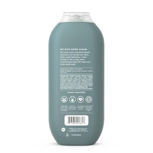 Method Men Body Wash, Sea and Surf Scent, Paraben and Phthalate Free, Quick-Lathering Cleansers, Cruelty Free, 18 oz (Pack of 1)