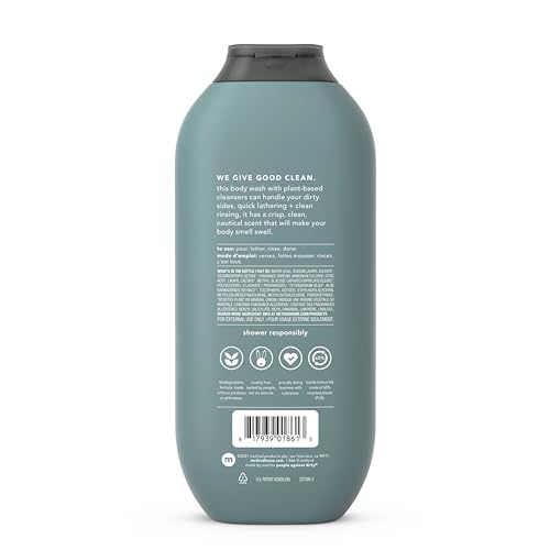 Method Men Body Wash, Sea and Surf Scent, Paraben and Phthalate Free, Quick-Lathering Cleansers, Cruelty Free, 18 oz (Pack of 1)