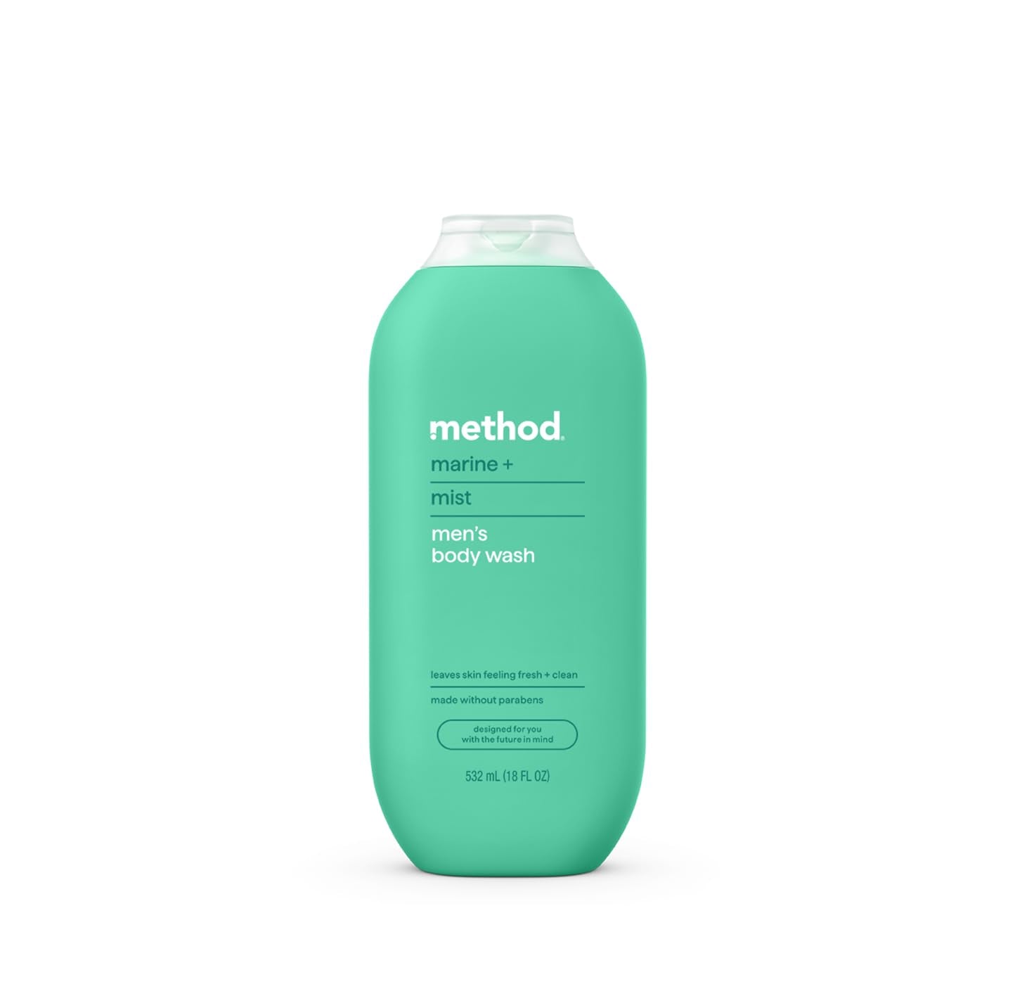 Method Men Body Wash, Sea and Surf Scent, Paraben and Phthalate Free, Quick-Lathering Cleansers, Cruelty Free, 18 oz (Pack of 1)