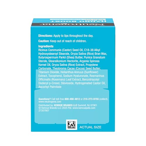 Neutrogena Hydro Boost Hyaluronic Acid Lip Balm, Nourishing Vitamin E Leaves Lips Feeling Hydrated, Sheer Pink Tinted Color with a Sweet Berry Flavor, Sheer Berry, 0.5 oz