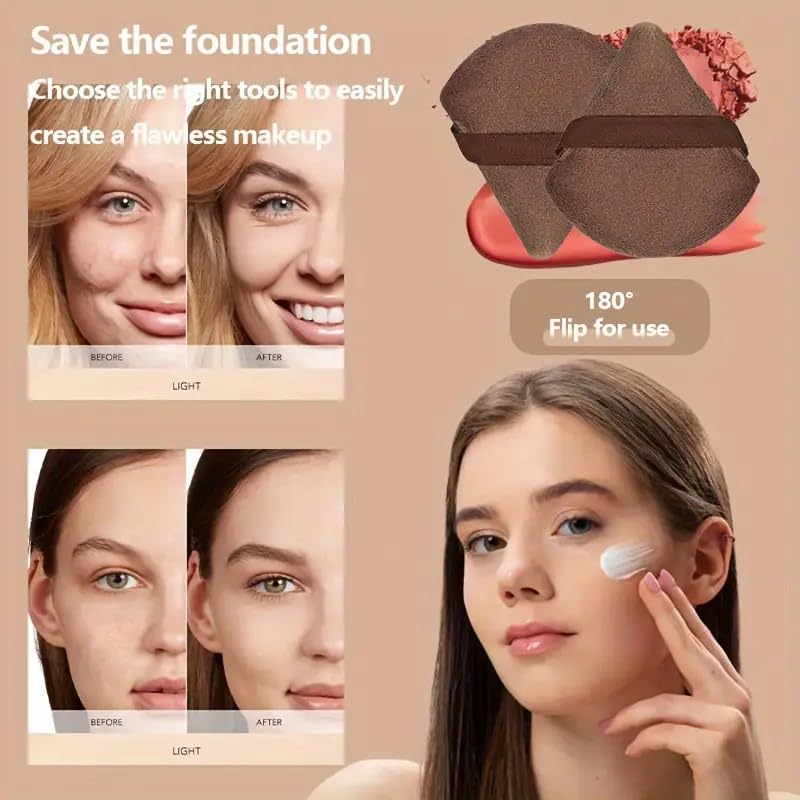 HGHDBT 55Pcs Brown Makeup Brushes Set Professional Makeup Kit Multi-functional Makeup Tool Set with Case Facial Makeup Accessories, Foundation Makeup Brush Kit Eye and Face Make up Brushes & Tools
